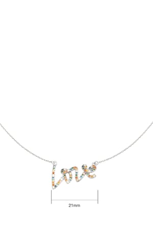 Collier Colorful Love Argenté Cuivré h5 Image2